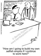 funny business cartoon 1552 office empire desk worker copy