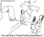 funny business cartoon 1551 cavemen powerpoint copy