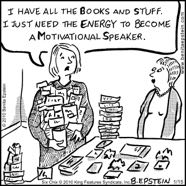 funny business cartoon office books tapes motivation motivational speaker work coworker job company corporation employee employer working  group speaking seminar powerpoint 1713