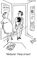 funny doctor cartoon ob-gyn maternity pregnancy patient nurse 1522