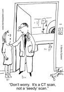 doctor radiologist patient ct scan diagnosis cartoon 1466