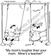 education kids swings moms teachers cartoon 1448