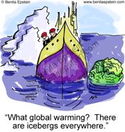 funny environment cartoon environmental global warming greenhouse gases melting polar ice caps arctic antarctic icebergs iceberg lettuce controversy science scientist scientists research carbon dioxide  1150