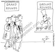 medical hospital doctors physicians grand rounds cartoon 1461