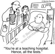 hospital cartoon teaching hospital doctor patient bed 1530