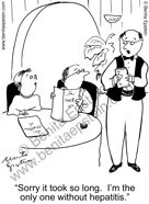 hepatitis waiter restaurant cartoon 1124