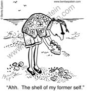 beach beachcomber shell former self cartoon 1123