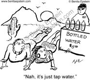 bottled water desert crawlers cartoon 1238