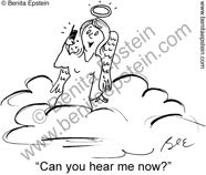 heaven angel cellphone cartoon 1115