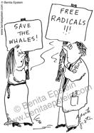 biochemistry chemistry organic chemistry funny save whales free radicals cartoons cartoon 1615