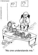 funny science scientist pyschiatrist dna molecule understanding research theory cartoons cartoon 1602