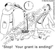 funny science scientist gresearch experiment column protein separation antibodies funding colleagues grant ended cartoon cartoon 1618