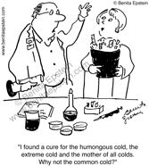 funny science scientist laboratory experiment cartoon 1567 common cold